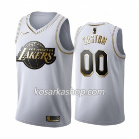 Dres Los Angeles Lakers Prilagođeni Nike 2019-20 Bijela Golden Edition Swingman